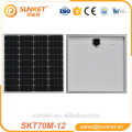 wholesale china manufacturer provide 70w solar panel with free sample in Turkey